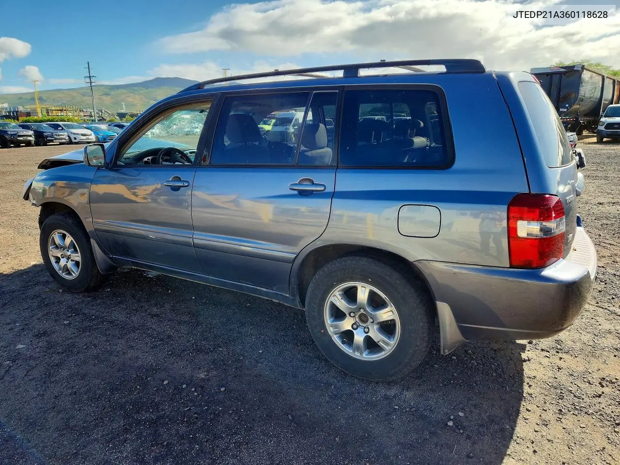 2006 Toyota Highlander Limited VIN: JTEDP21A360118628 Lot: 58621496