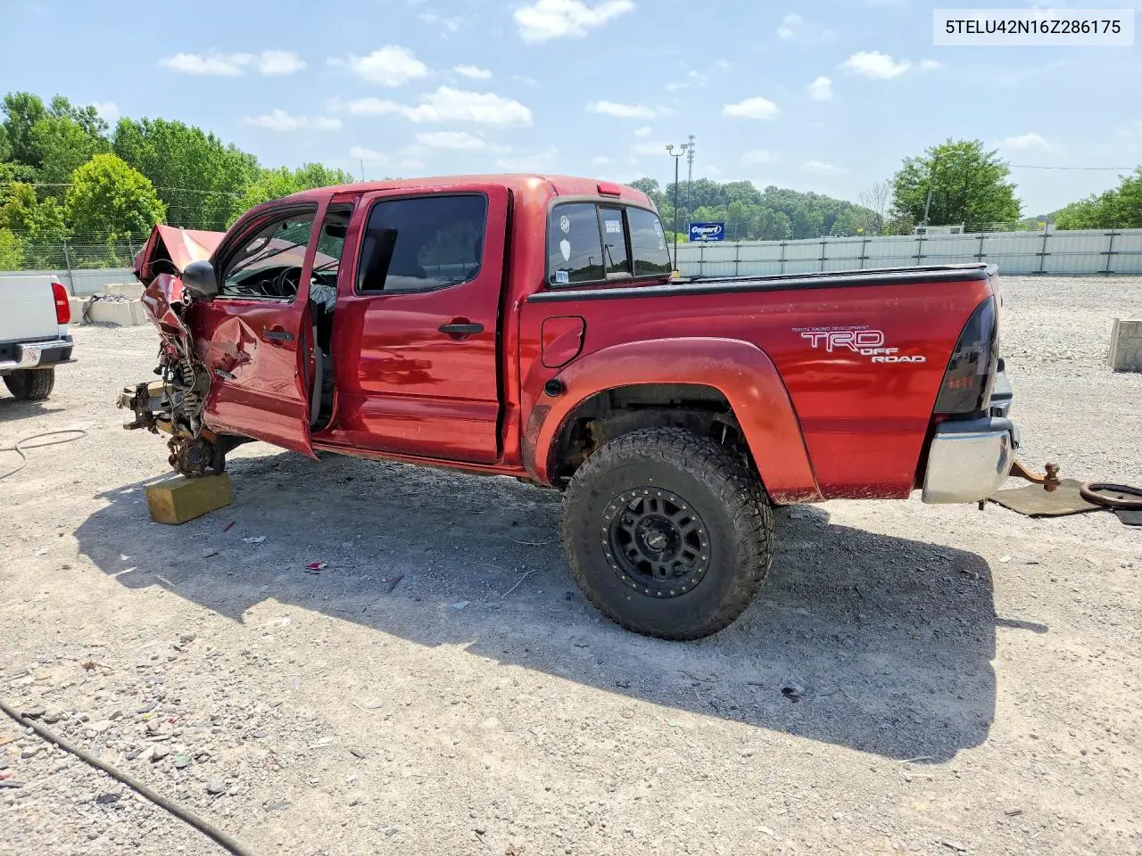 2006 Toyota Tacoma Double Cab VIN: 5TELU42N16Z286175 Lot: 59189926