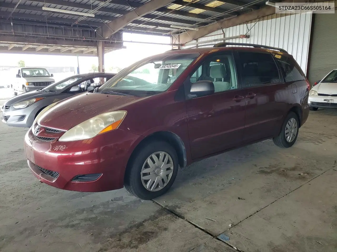 2006 Toyota Sienna Le 7 Passenger VIN: 5TDZA23C66S505164 Lot: 59245546