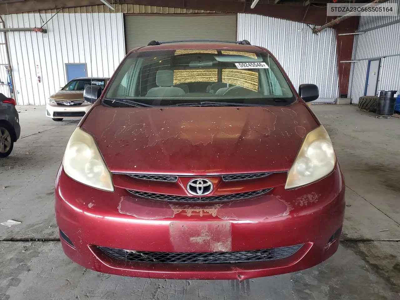 2006 Toyota Sienna Le 7 Passenger VIN: 5TDZA23C66S505164 Lot: 59245546