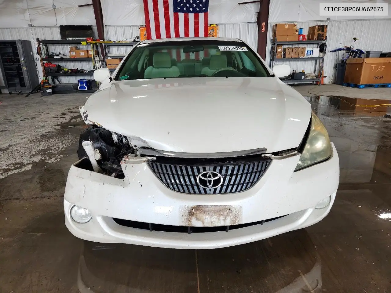 2006 Toyota Camry Solara Se VIN: 4T1CE38P06U662675 Lot: 59354016