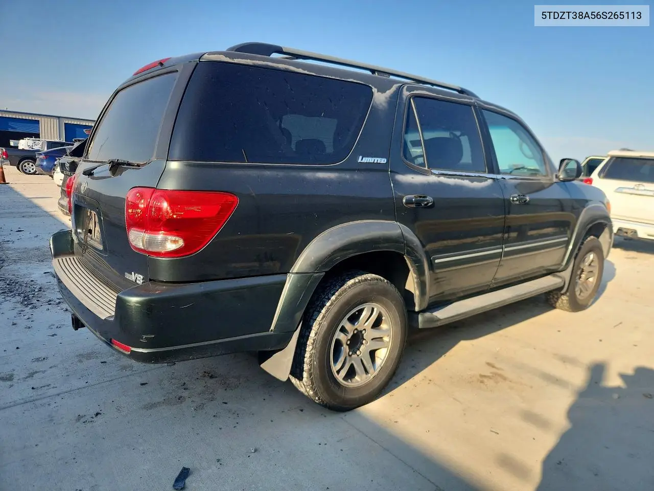 2006 Toyota Sequoia Limited VIN: 5TDZT38A56S265113 Lot: 59368776
