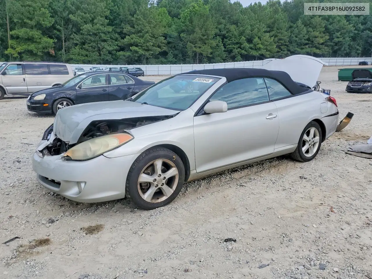 2006 Toyota Camry Solara Se V6 VIN: 4T1FA38P16U092582 Lot: 59659646