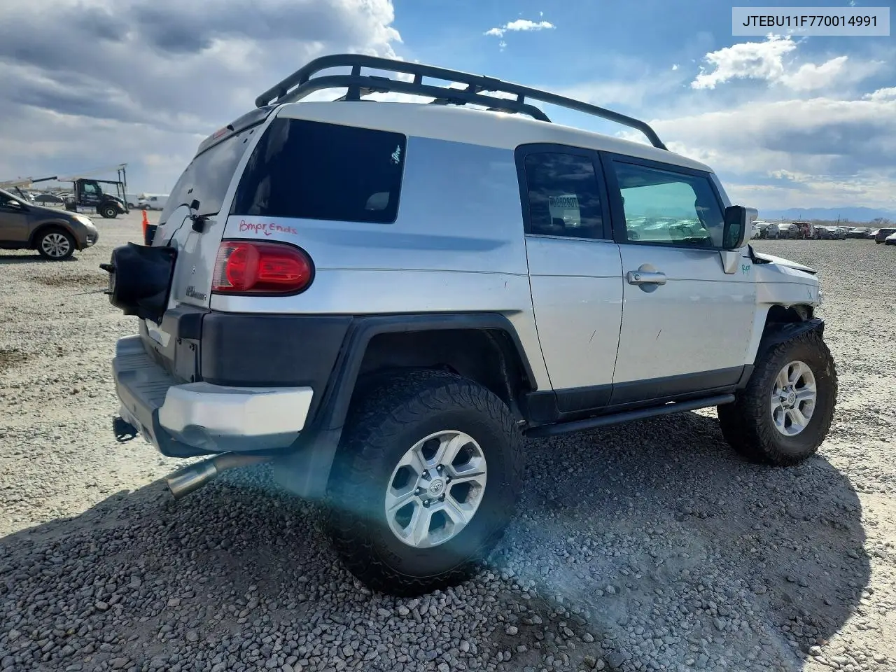 2007 Toyota Fj Cruiser Base VIN: JTEBU11F770014991 Lot: 47089896