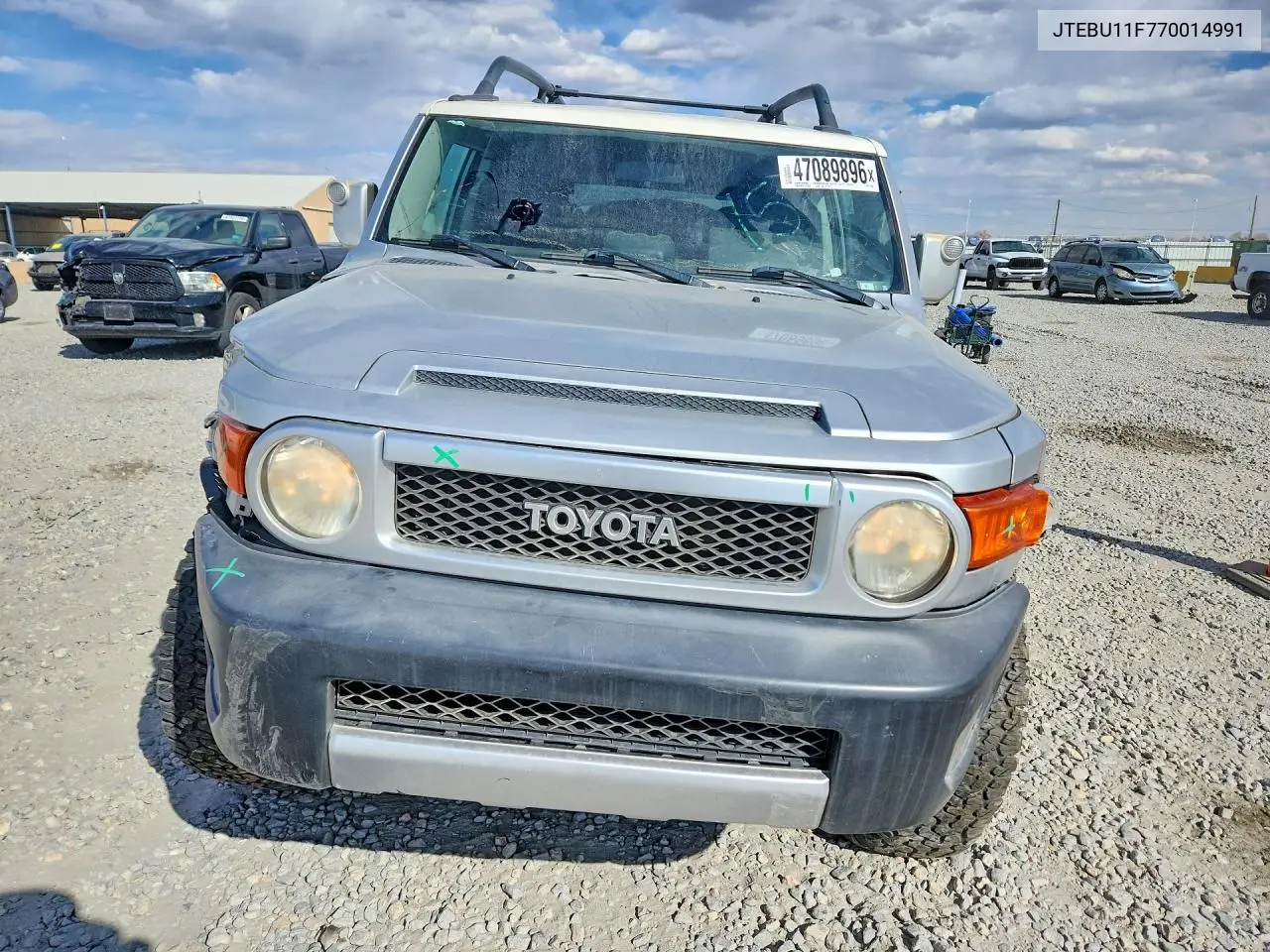 2007 Toyota Fj Cruiser Base VIN: JTEBU11F770014991 Lot: 47089896