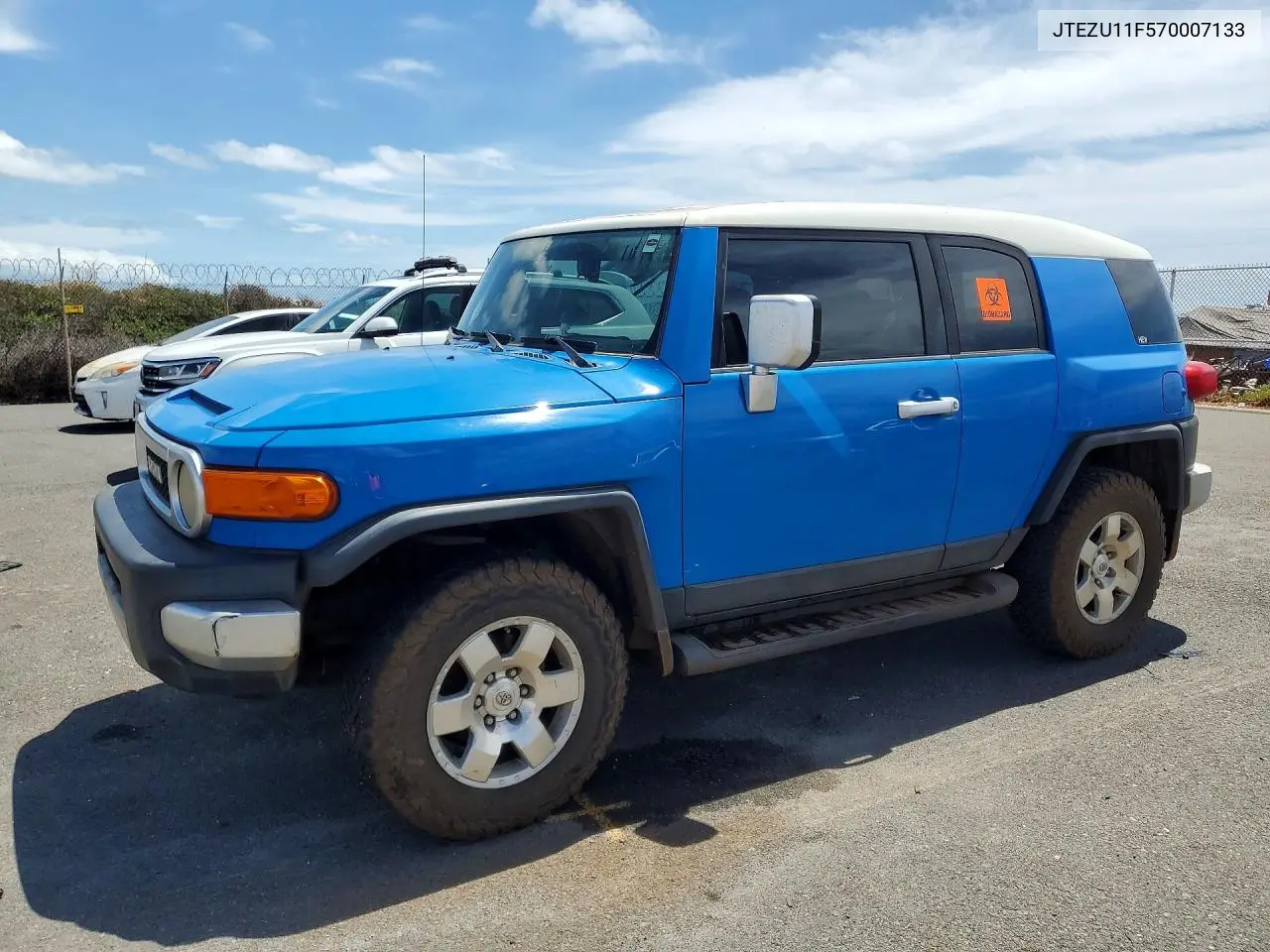 2007 Toyota Fj Cruiser Base VIN: JTEZU11F570007133 Lot: 48176456