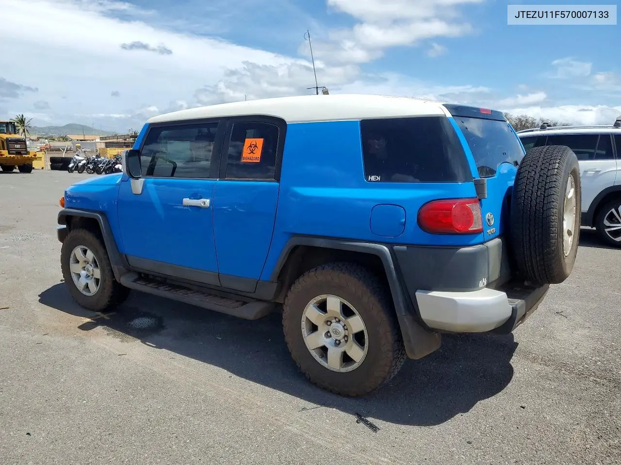 2007 Toyota Fj Cruiser Base VIN: JTEZU11F570007133 Lot: 48176456