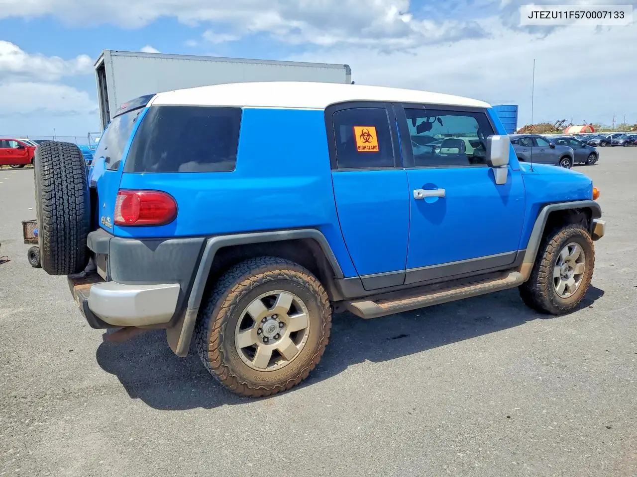 2007 Toyota Fj Cruiser Base VIN: JTEZU11F570007133 Lot: 48176456