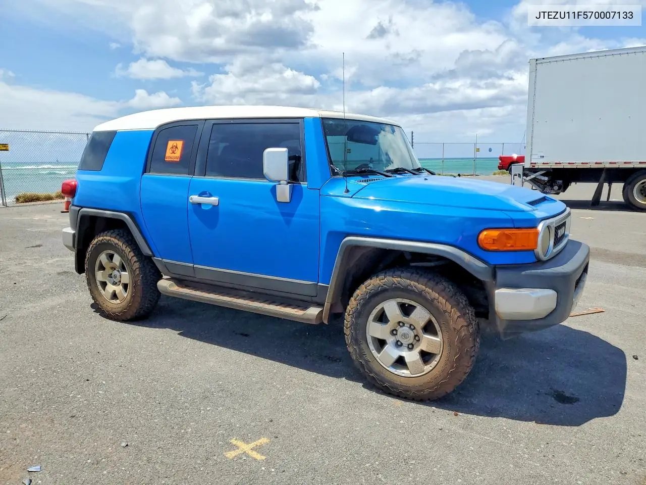 2007 Toyota Fj Cruiser Base VIN: JTEZU11F570007133 Lot: 48176456