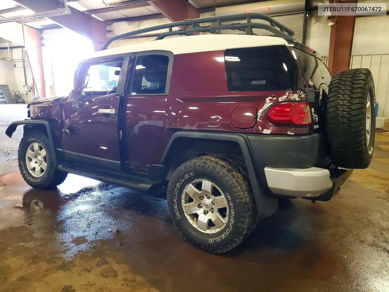 2007 Toyota Fj Cruiser Base VIN: JTEBU11F670067472 Lot: 55172156