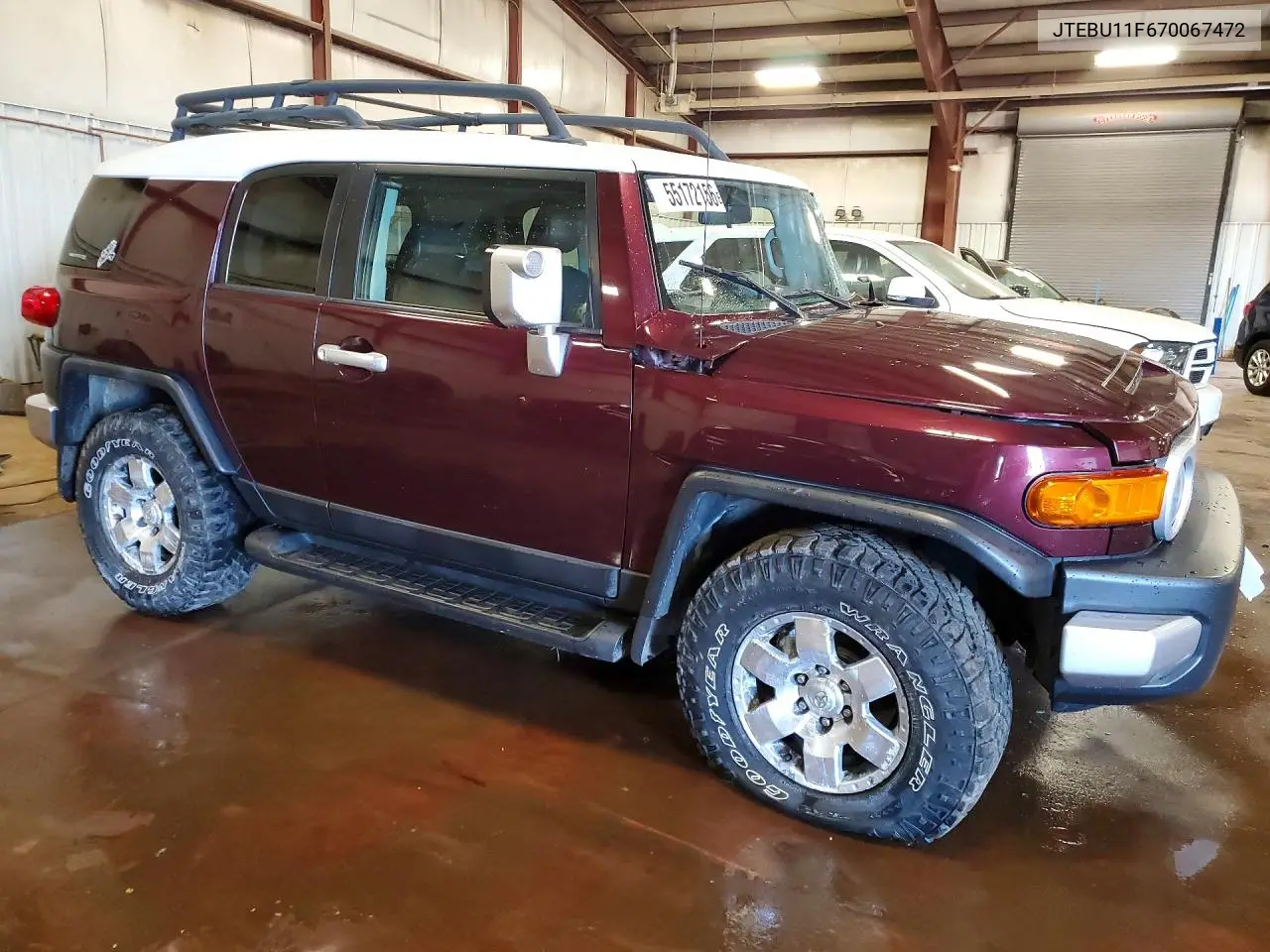 2007 Toyota Fj Cruiser Base VIN: JTEBU11F670067472 Lot: 55172156