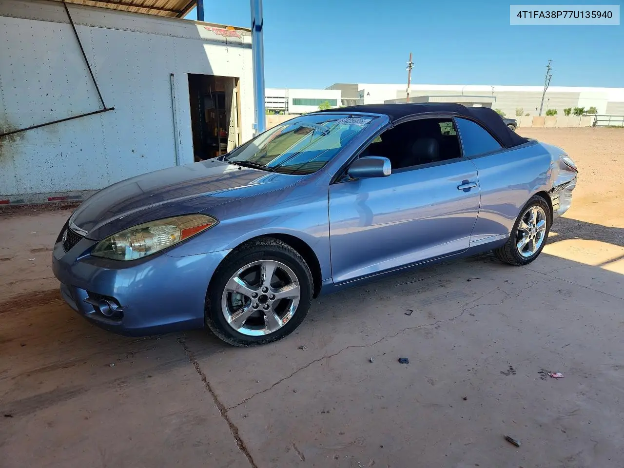 2007 Toyota Camry Solara Sle V6 VIN: 4T1FA38P77U135940 Lot: 57425906