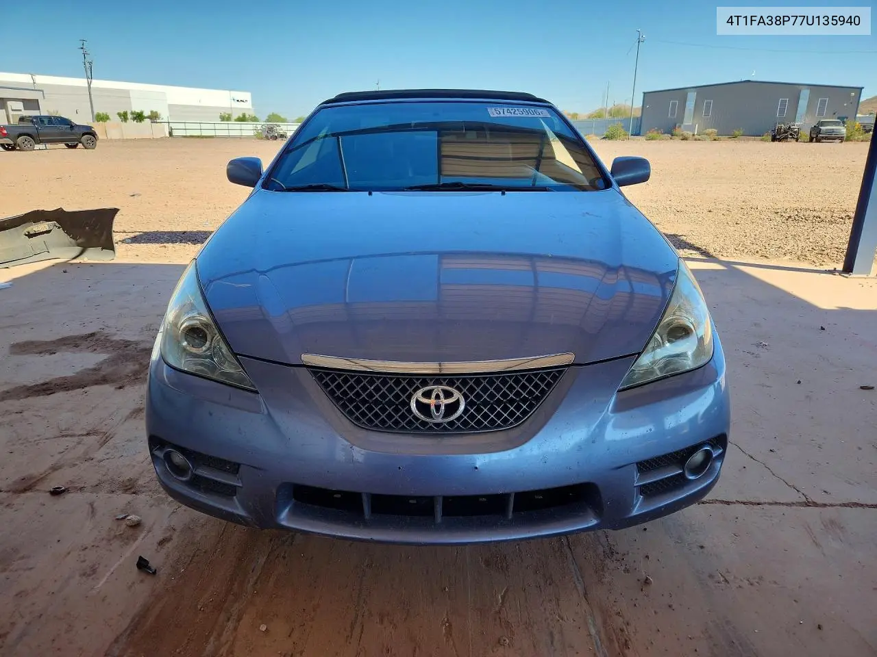 2007 Toyota Camry Solara Sle V6 VIN: 4T1FA38P77U135940 Lot: 57425906