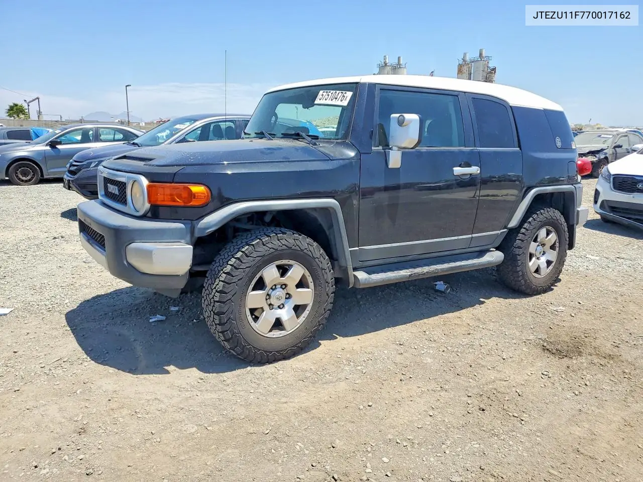 2007 Toyota Fj Cruiser Base VIN: JTEZU11F770017162 Lot: 57510476