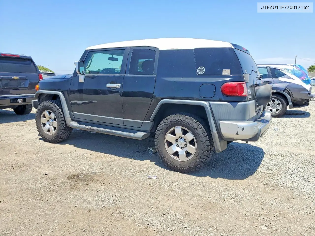 2007 Toyota Fj Cruiser Base VIN: JTEZU11F770017162 Lot: 57510476