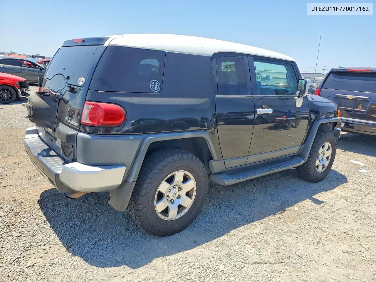 2007 Toyota Fj Cruiser Base VIN: JTEZU11F770017162 Lot: 57510476