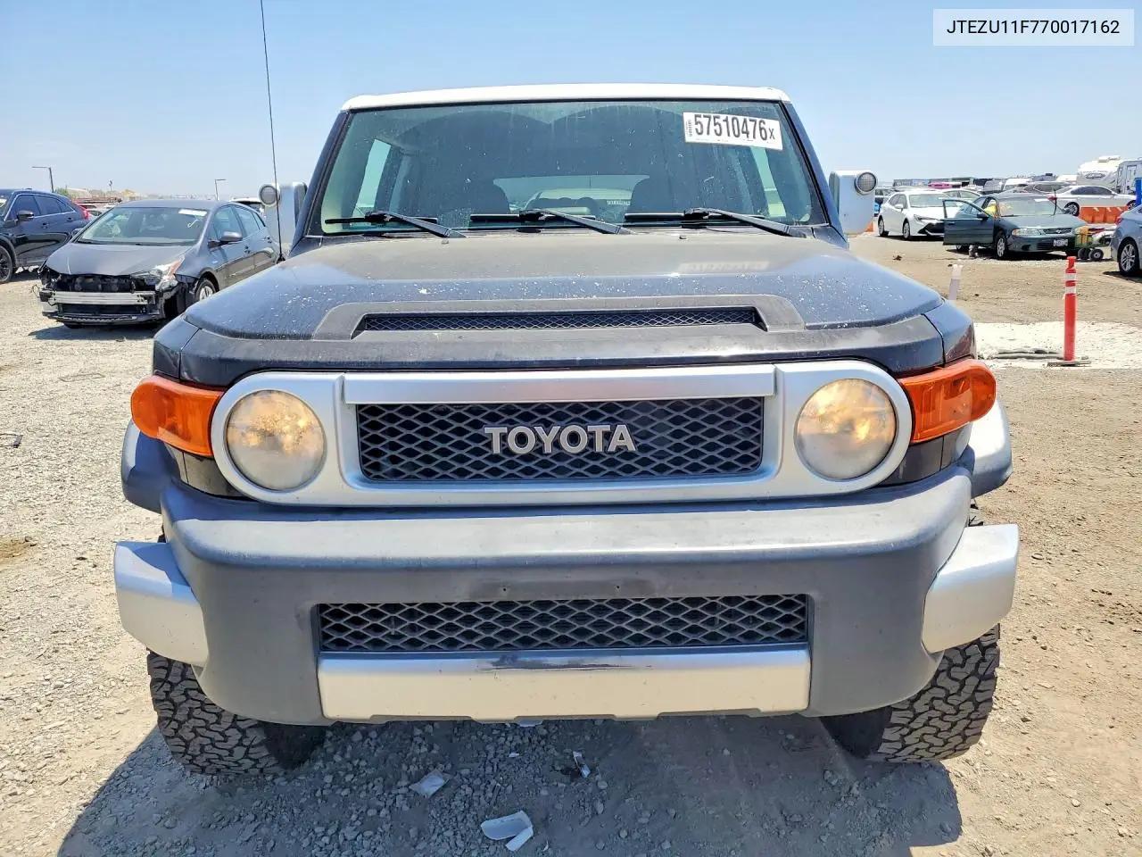 2007 Toyota Fj Cruiser Base VIN: JTEZU11F770017162 Lot: 57510476