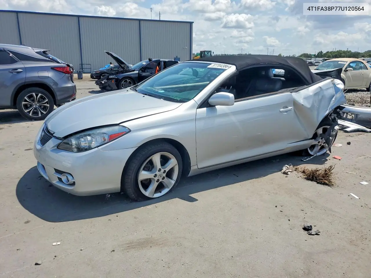 2007 Toyota Camry Solara Sle V6 VIN: 4T1FA38P77U120564 Lot: 57704386