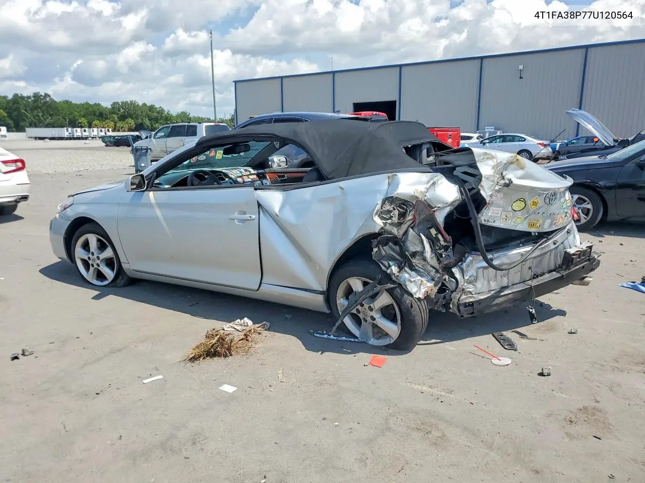 2007 Toyota Camry Solara Sle V6 VIN: 4T1FA38P77U120564 Lot: 57704386