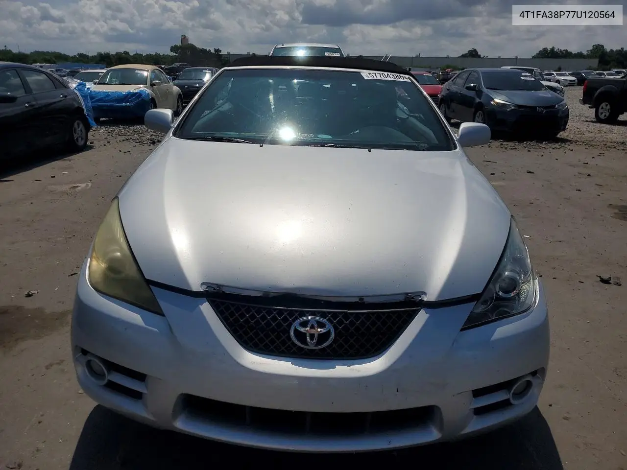 2007 Toyota Camry Solara Sle V6 VIN: 4T1FA38P77U120564 Lot: 57704386