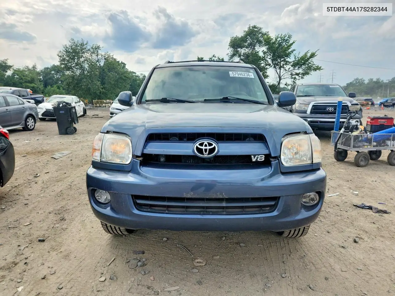2007 Toyota Sequoia Sr5 VIN: 5TDBT44A17S282344 Lot: 57946236