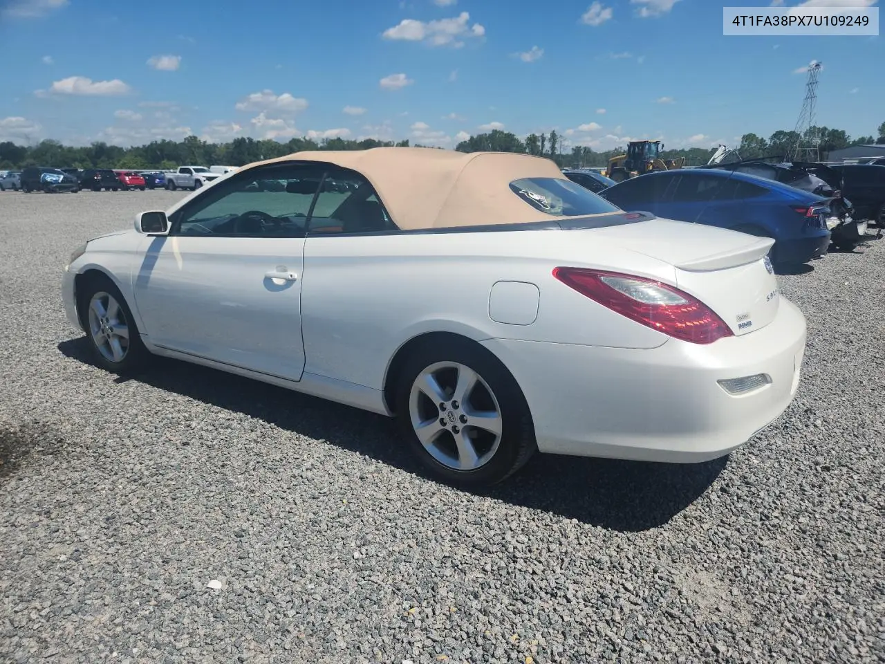 2007 Toyota Camry Solara Sle V6 VIN: 4T1FA38PX7U109249 Lot: 58204576