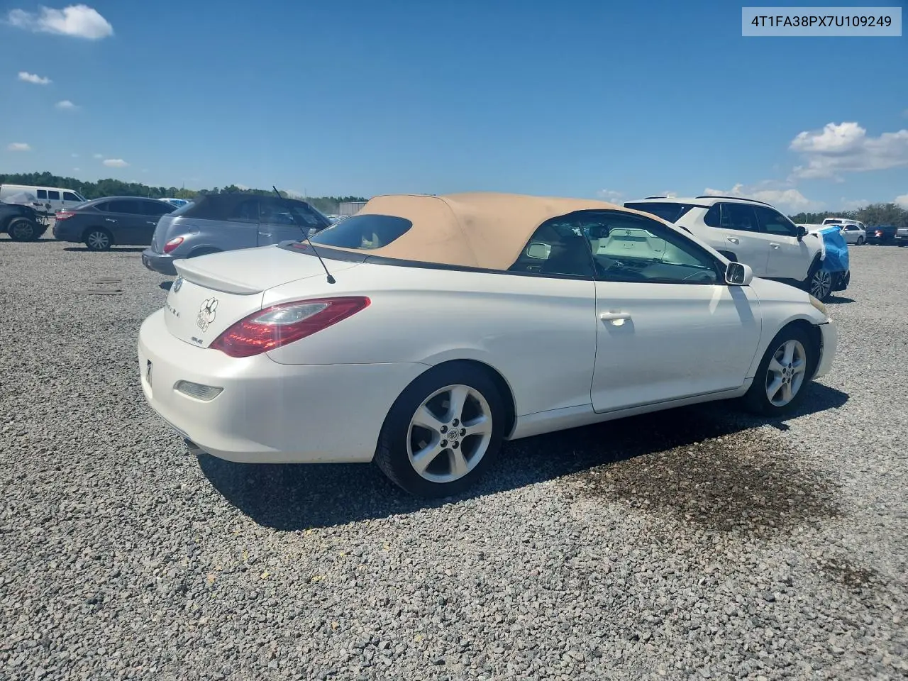 2007 Toyota Camry Solara Sle V6 VIN: 4T1FA38PX7U109249 Lot: 58204576