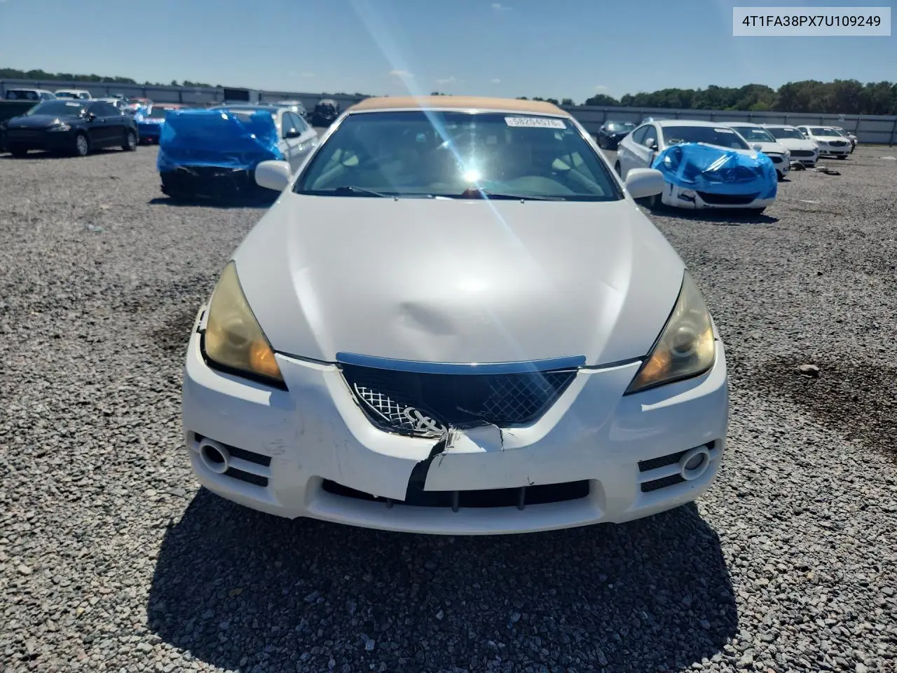 2007 Toyota Camry Solara Sle V6 VIN: 4T1FA38PX7U109249 Lot: 58204576