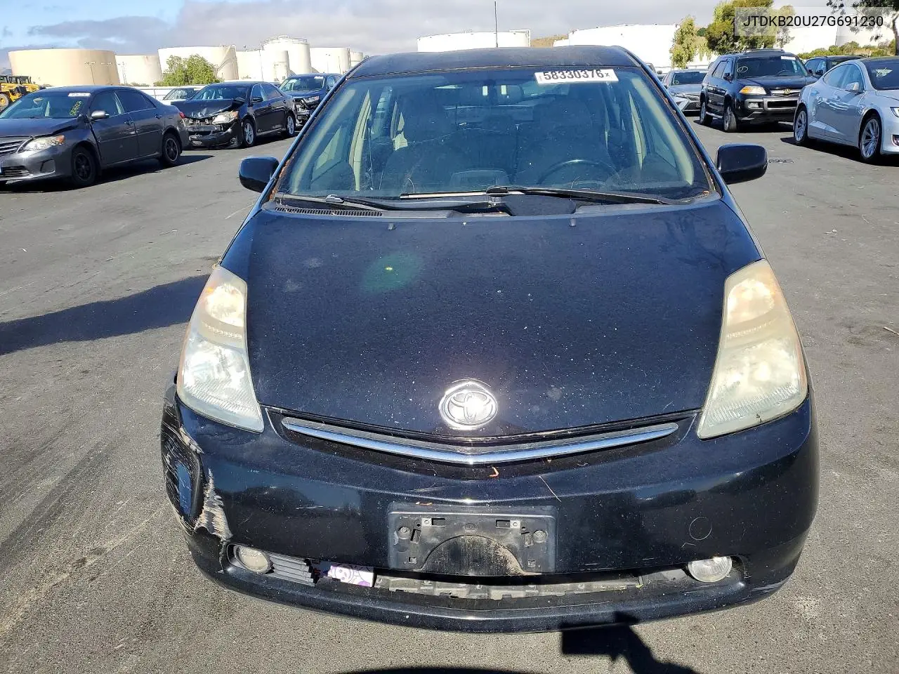 2007 Toyota Prius Base VIN: JTDKB20U27G691230 Lot: 58330376