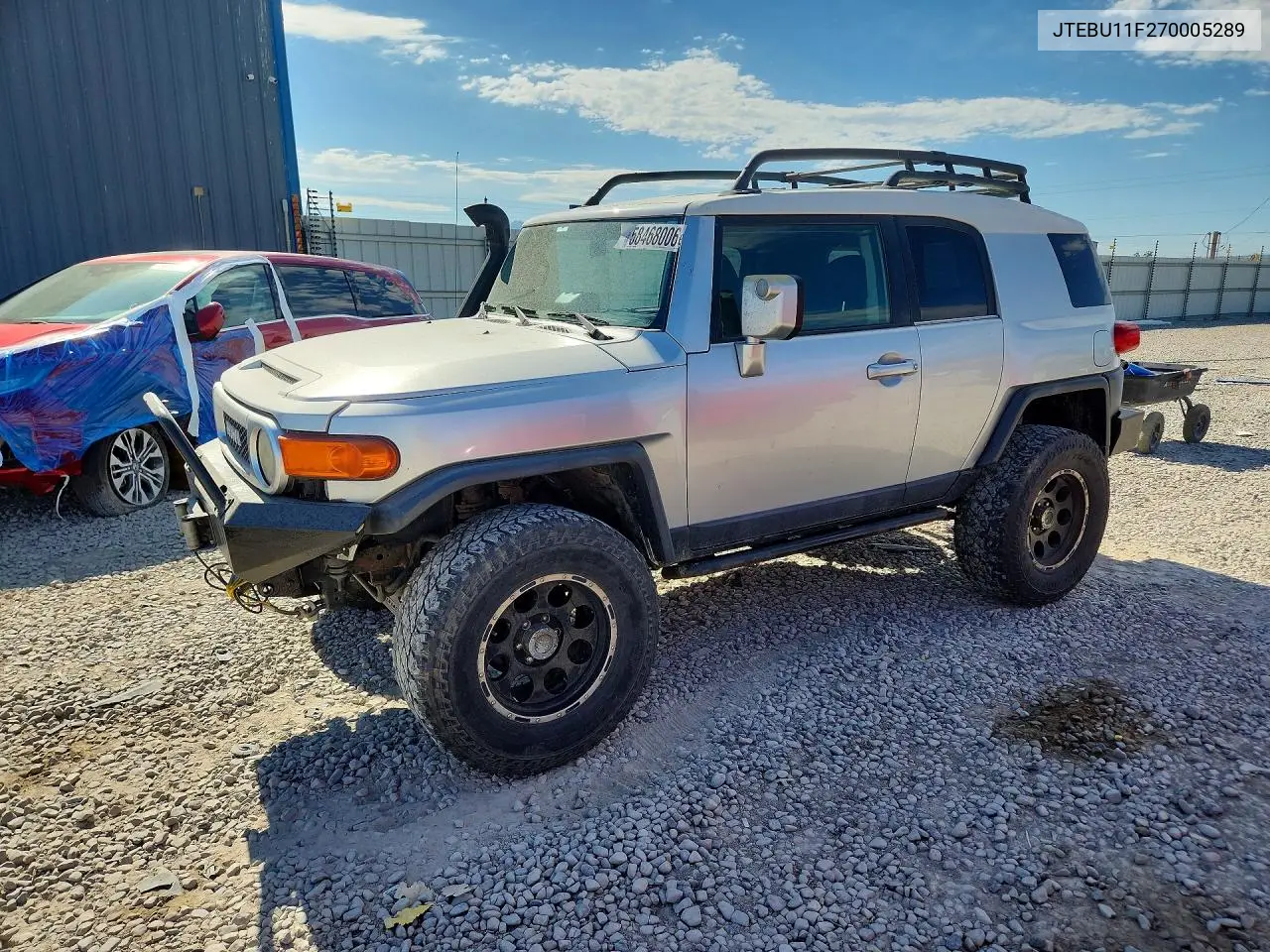 2007 Toyota Fj Cruiser Base VIN: JTEBU11F270005289 Lot: 58468006
