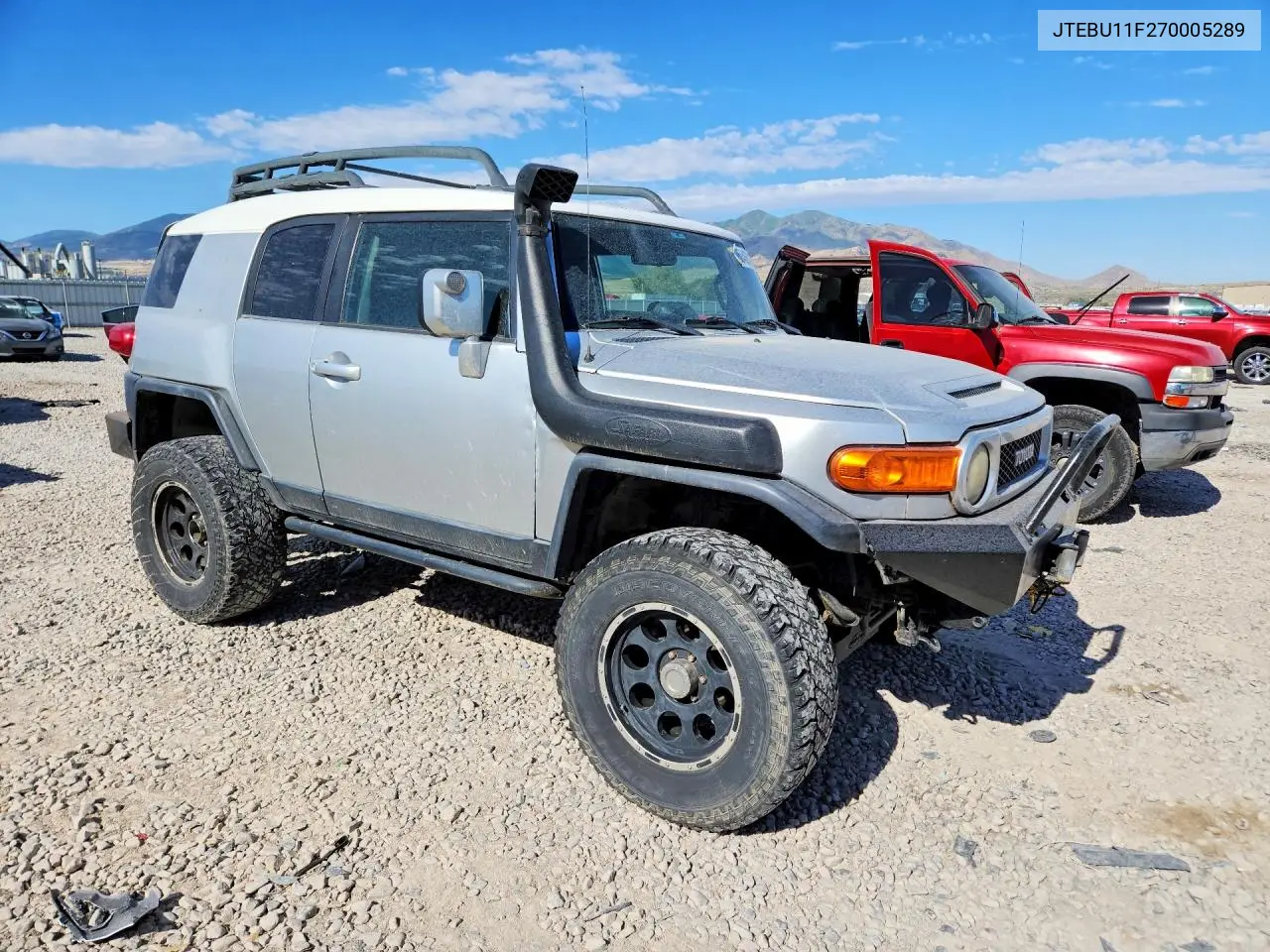 2007 Toyota Fj Cruiser Base VIN: JTEBU11F270005289 Lot: 58468006
