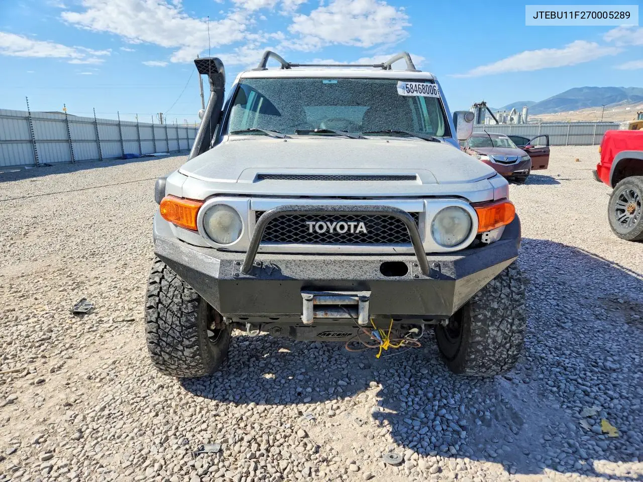 2007 Toyota Fj Cruiser Base VIN: JTEBU11F270005289 Lot: 58468006