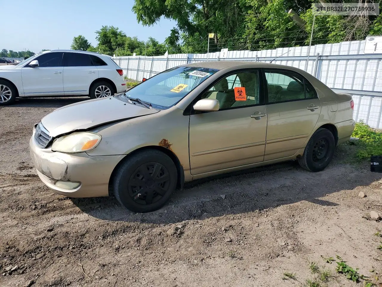 2007 Toyota Corolla Ce VIN: 2T1BR32E27C759936 Lot: 58920446