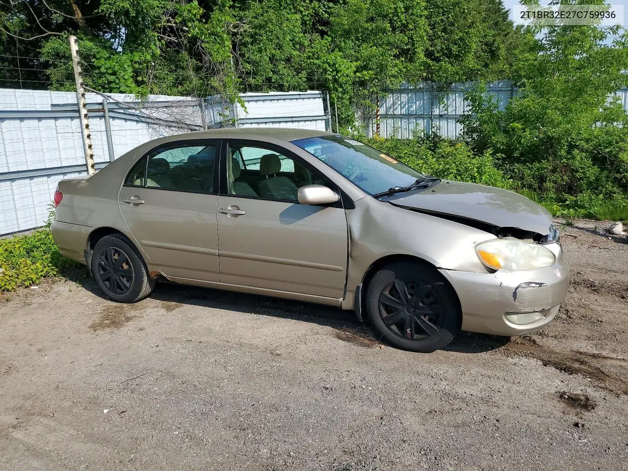 2007 Toyota Corolla Ce VIN: 2T1BR32E27C759936 Lot: 58920446