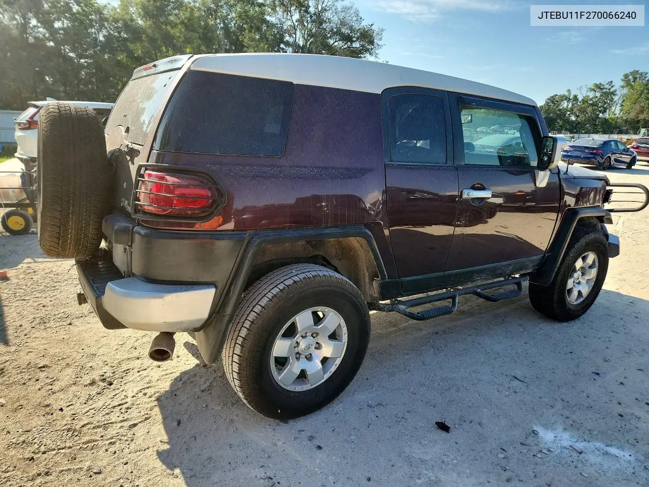 2007 Toyota Fj Cruiser Base VIN: JTEBU11F270066240 Lot: 58940216