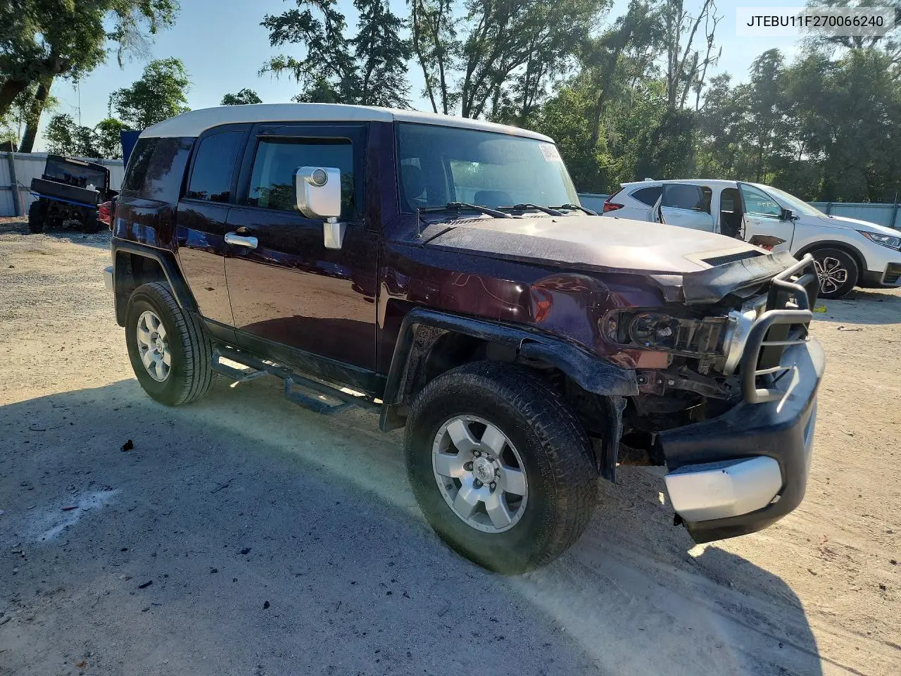 2007 Toyota Fj Cruiser Base VIN: JTEBU11F270066240 Lot: 58940216