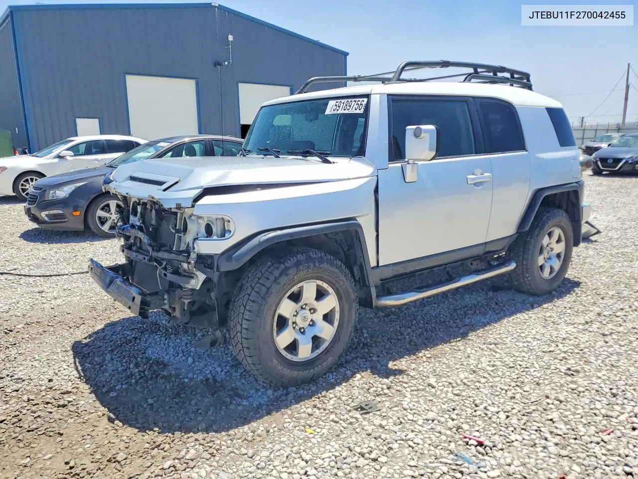 2007 Toyota Fj Cruiser Base VIN: JTEBU11F270042455 Lot: 59189756
