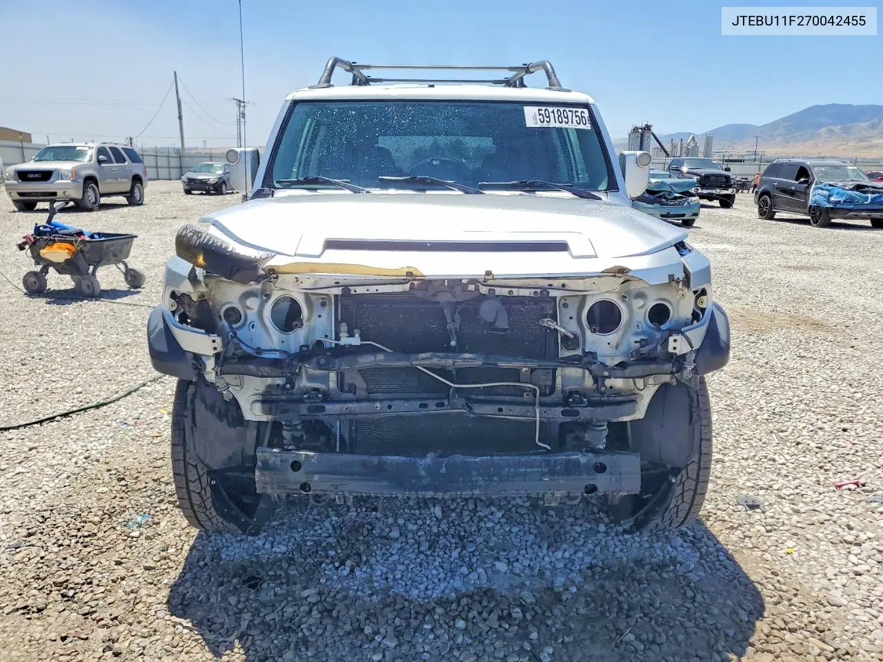 2007 Toyota Fj Cruiser Base VIN: JTEBU11F270042455 Lot: 59189756