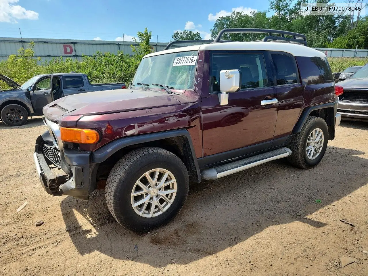 2007 Toyota Fj Cruiser Base VIN: JTEBU11F970078045 Lot: 59777816