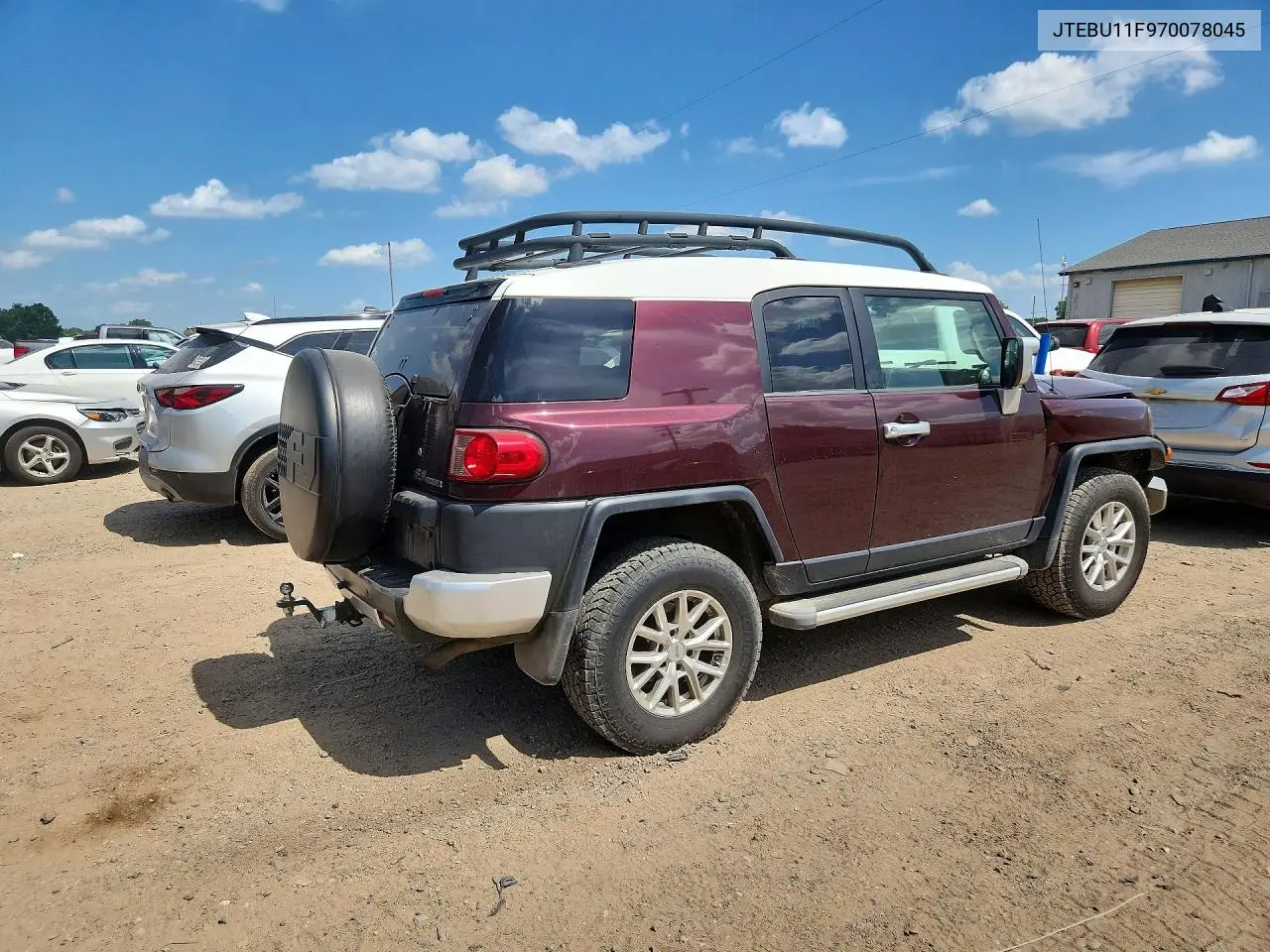 2007 Toyota Fj Cruiser Base VIN: JTEBU11F970078045 Lot: 59777816
