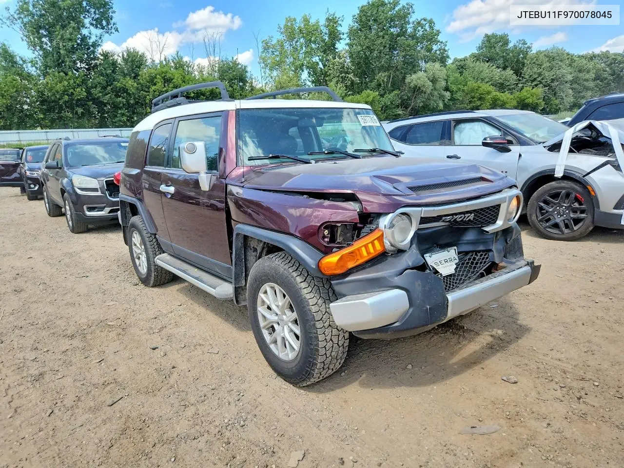 2007 Toyota Fj Cruiser Base VIN: JTEBU11F970078045 Lot: 59777816