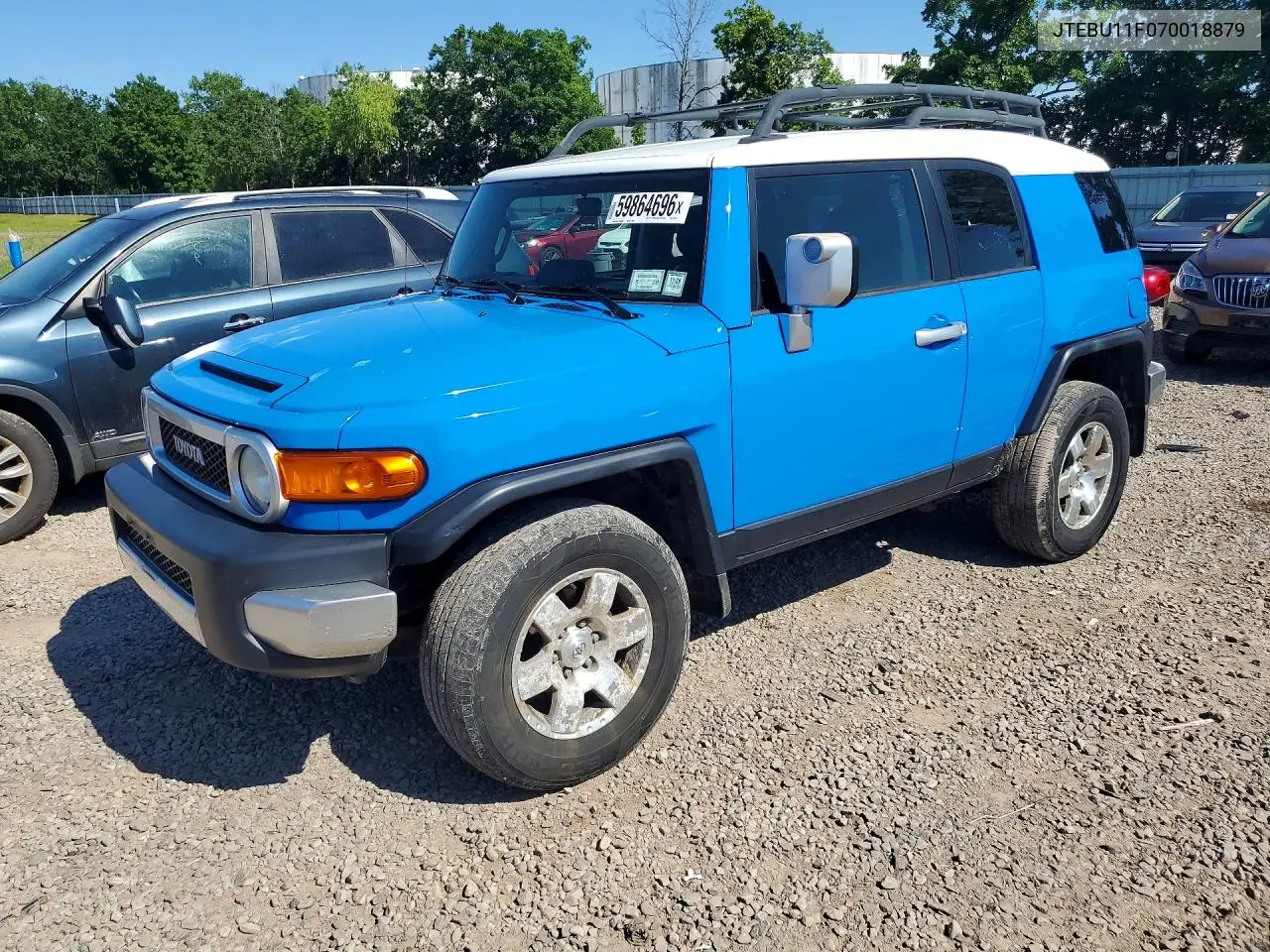 2007 Toyota Fj Cruiser Base VIN: JTEBU11F070018879 Lot: 59864696