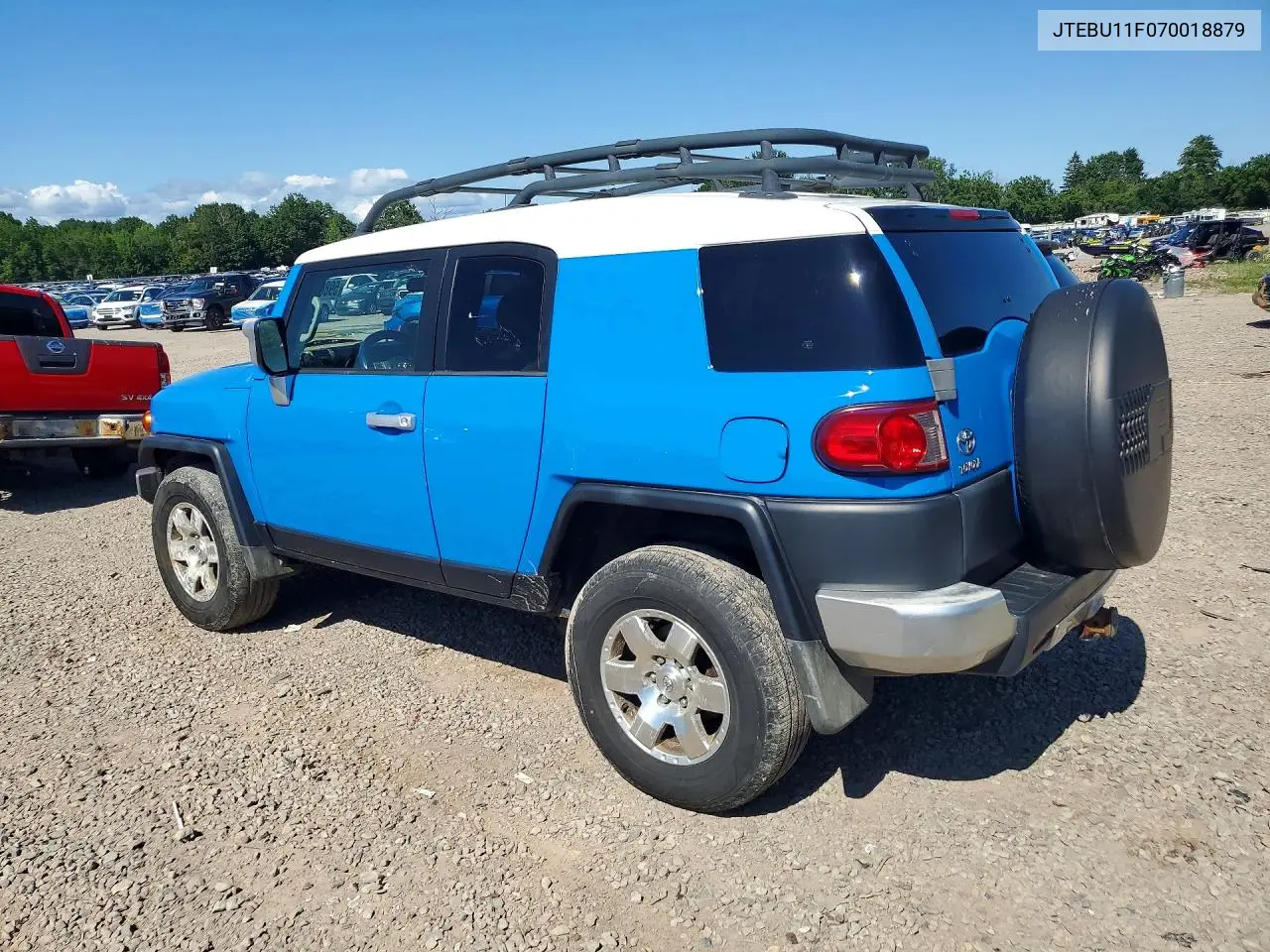 2007 Toyota Fj Cruiser Base VIN: JTEBU11F070018879 Lot: 59864696