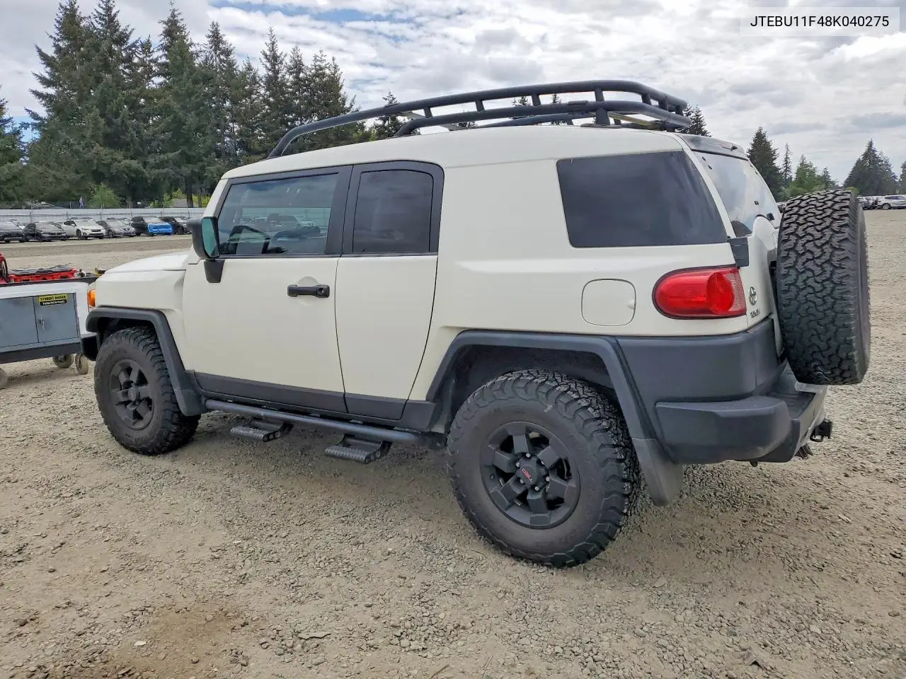 2008 Toyota Fj Cruiser Base VIN: JTEBU11F48K040275 Lot: 51103326