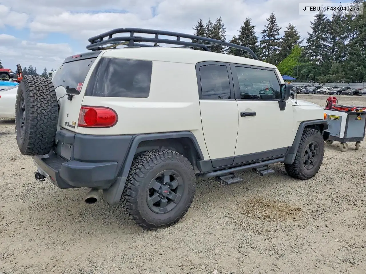 2008 Toyota Fj Cruiser Base VIN: JTEBU11F48K040275 Lot: 51103326