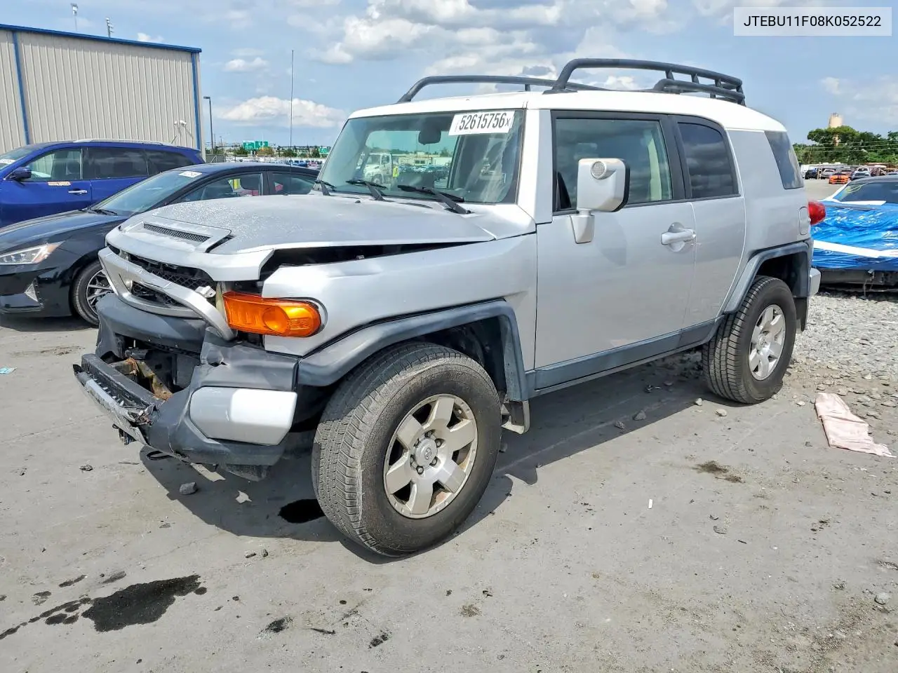 2008 Toyota Fj Cruiser Base VIN: JTEBU11F08K052522 Lot: 52615756