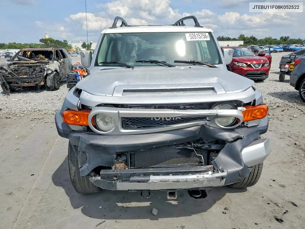 2008 Toyota Fj Cruiser Base VIN: JTEBU11F08K052522 Lot: 52615756