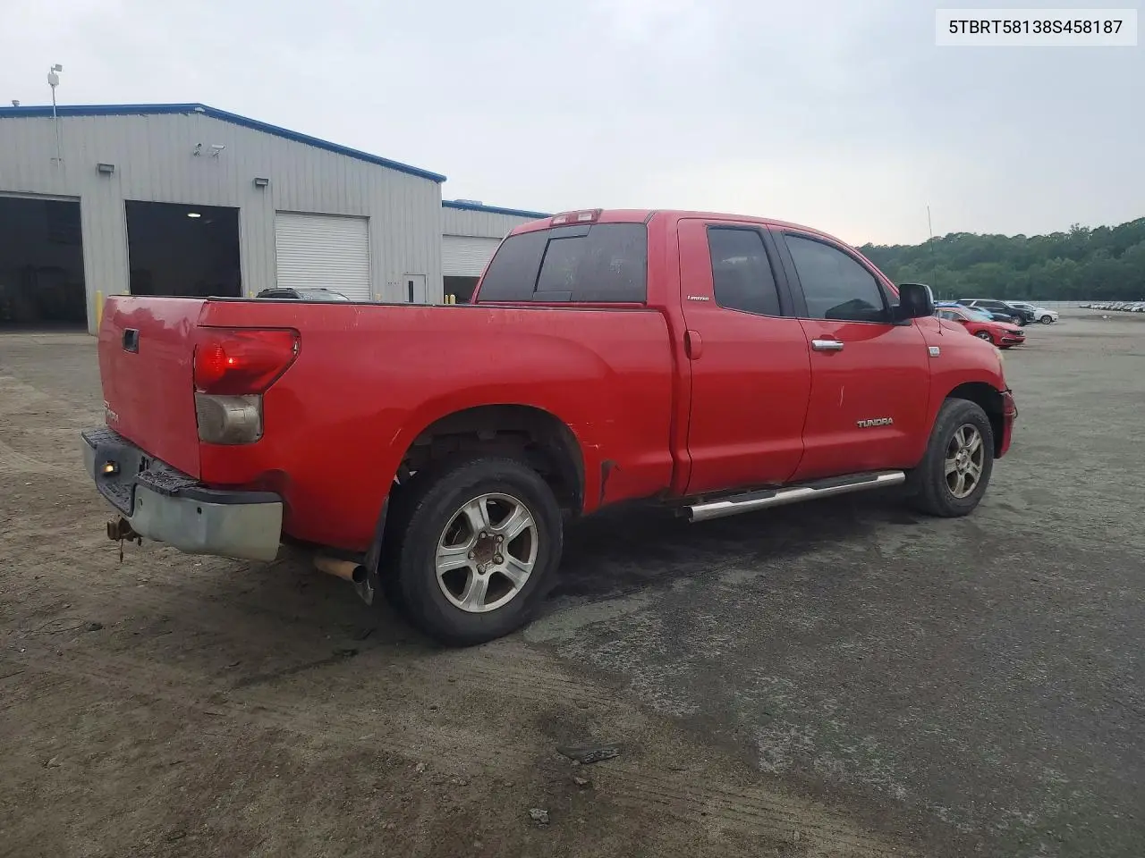 2008 Toyota Tundra Double Cab Limited VIN: 5TBRT58138S458187 Lot: 52690886