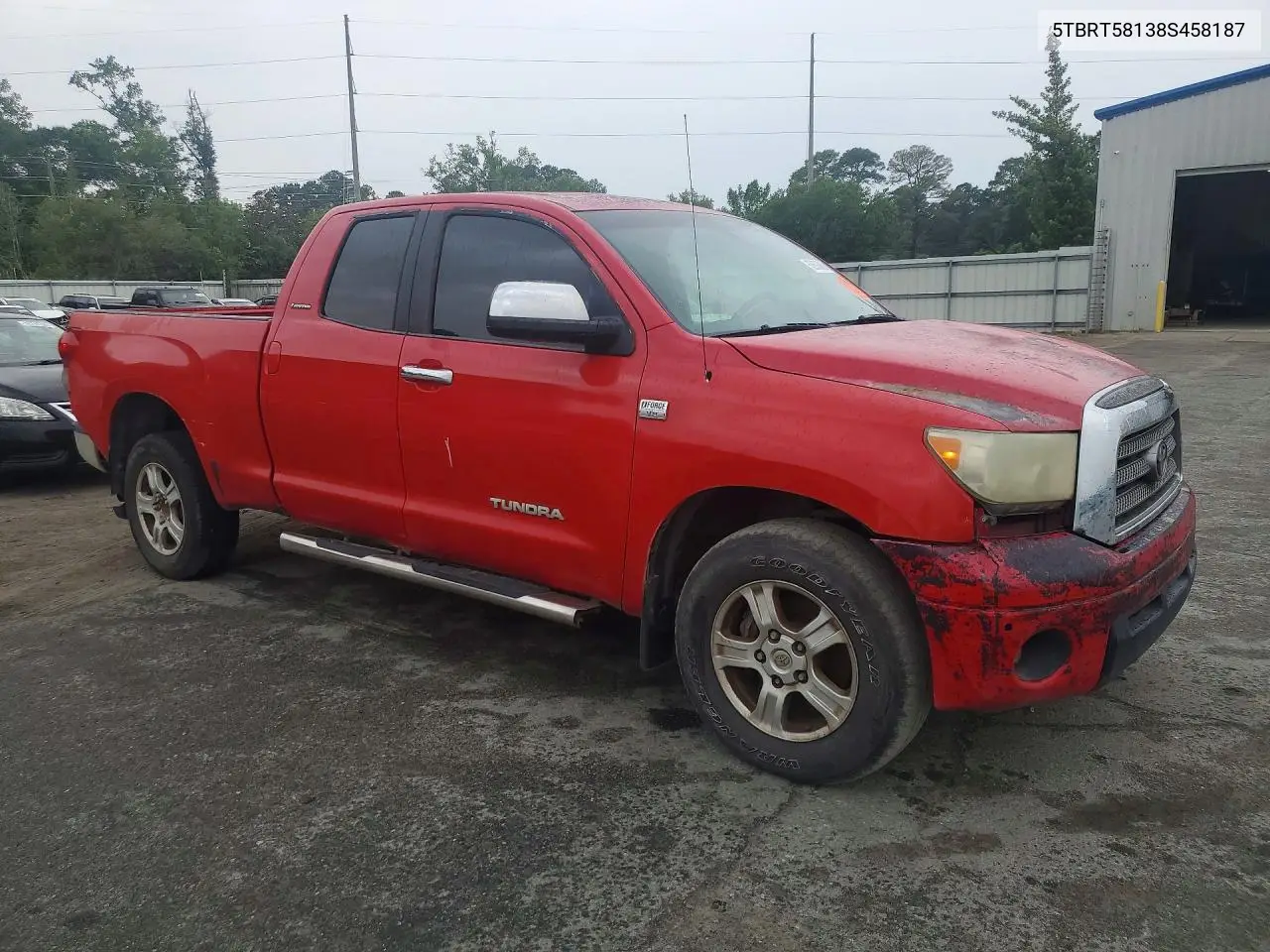 2008 Toyota Tundra Double Cab Limited VIN: 5TBRT58138S458187 Lot: 52690886