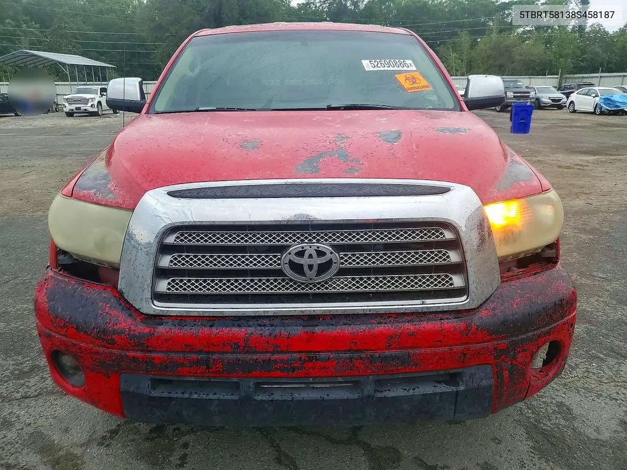 2008 Toyota Tundra Double Cab Limited VIN: 5TBRT58138S458187 Lot: 52690886
